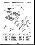 COOKTOP PARTS Diagram and Parts List for 30-6539-00-03  Tappan Range