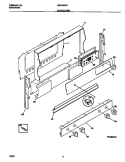 BACKGUARD Diagram and Parts List for MGF354CFSA  Frigidaire Range