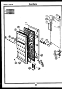 DOOR PARTS Diagram and Parts List for FV05M2WSFA  Frigidaire Freezer