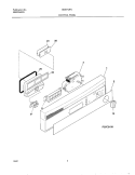 CONTROL PANEL Diagram and Parts List for GDB742RJB1  Gibson Dishwasher