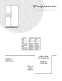 COVER Diagram and Parts List for FLS26Z2GKB2  Frigidaire Refrigerator