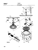 MOTOR & PUMP Diagram and Parts List for FDB979GFC1  Frigidaire Dishwasher
