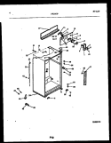 CABINET PARTS Diagram and Parts List for FPI14TPW1  Frigidaire Refrigerator