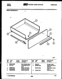 DRAWER PARTS Diagram and Parts List for 30KEMAWAD5  Tappan Range