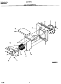AIR HANDLING PARTS Diagram and Parts List for GAX128Y1A1  Gibson Air Conditioner