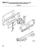 BACKGUARD Diagram and Parts List for TGF355BHWA  Tappan Range