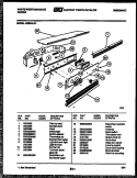 CONTROL PANEL Diagram and Parts List for KB663LM1  Frigidaire Wall Oven