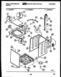 CABINET PARTS Diagram and Parts List for LA500MXH1  Frigidaire Washer