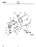 BURNER Diagram and Parts List for FDG436RET1  Frigidaire Dryer