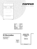 COVER Diagram and Parts List for TGF317ESF  Tappan Range