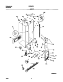 CABINET Diagram and Parts List for FRS26ZRGW0  Frigidaire Refrigerator