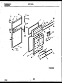 DOOR PARTS Diagram and Parts List for GRT19PRAW1  Gibson Refrigerator