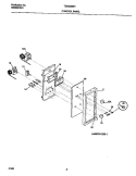 CONTROL PANEL Diagram and Parts List for TGO356BHD3  Tappan Range
