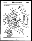 BODY PARTS Diagram and Parts List for REGS39WNW4  Frigidaire Range
