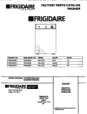 COVER Diagram and Parts List for FWS445RBT1  Frigidaire Washer