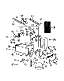 SYSTEM Diagram and Parts List for TFU14F7BW1  Tappan Freezer