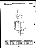 COMPRESSOR Diagram and Parts List for AK18E4RTBA  Gibson Air Conditioner