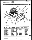 BROILER DRAWER PARTS Diagram and Parts List for GF501HXW2  Frigidaire Range