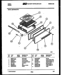 BROILER DRAWER PARTS Diagram and Parts List for 30DPMBWAN6  Tappan Range