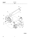 MOTOR Diagram and Parts List for GLEQ332AS2  Frigidaire Dryer