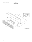 Part Location Diagram of 318342936 Frigidaire CONTROL PANEL ASSEM