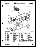 CABINET PARTS Diagram and Parts List for HFS204FM1W  Kelvinator Freezer