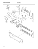 BACKGUARD Diagram and Parts List for FEFL58GSC  Frigidaire Range