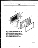 DOOR PARTS Diagram and Parts List for 56-9991-10-01  Tappan Microwave