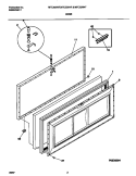 DOOR Diagram and Parts List for MFC20M4FW1  Frigidaire Freezer