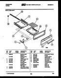 BROILER DRAWER PARTS Diagram and Parts List for G30LPNL1  Frigidaire Range