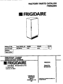 COVER Diagram and Parts List for MFU20F3GW6  Frigidaire Freezer