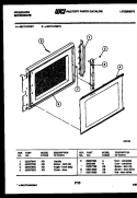 DOOR PARTS Diagram and Parts List for MCT1370EL1  Frigidaire Microwave