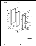 REFRIGERATOR DOOR PARTS Diagram and Parts List for FRS22WNAD1  Frigidaire Refrigerator