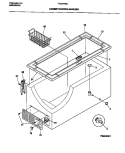 CABINET, CONTROL, SHELVES Diagram and Parts List for TFC07M4CW0  Tappan Freezer