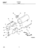 P16B0010 BURNER, VALVE Diagram and Parts List for FDG336RES2  Frigidaire Dryer
