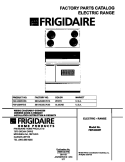 COVER Diagram and Parts List for FEF450WFDE  Frigidaire Range