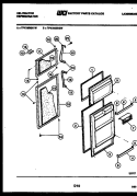 DOOR PARTS Diagram and Parts List for TPK180EN2W  Kelvinator Refrigerator