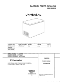 COVER Diagram and Parts List for CFC07M1AW0  Uni Freezer