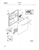 DOOR Diagram and Parts List for PLDB999AC0  Frigidaire Dishwasher
