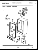 CABINET PARTS Diagram and Parts List for UFS133FM5W  Kelvinator Freezer