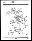 CABINET PARTS Diagram and Parts List for WC9DW3  Frigidaire Washer