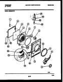 DOOR PARTS Diagram and Parts List for DE8800PW2  Frigidaire Dryer