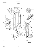 CABINET Diagram and Parts List for MRS20HRAWA  Frigidaire Refrigerator