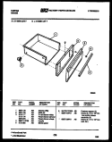 DRAWER PARTS Diagram and Parts List for 31-2538-23-07  Tappan Range