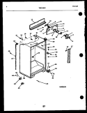 CABINET PARTS Diagram and Parts List for TSK210JN0W  Kelvinator Refrigerator