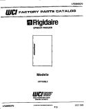 COVER Diagram and Parts List for UFP19NL2  Frigidaire Freezer
