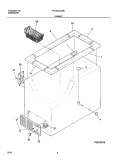 CABINET Diagram and Parts List for FFC05C4CW0  Frigidaire Freezer