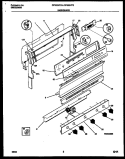 BACKGUARD Diagram and Parts List for CP303VC3D2  Frigidaire Range
