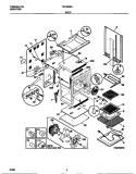 BODY Diagram and Parts List for TEF383BCWB  Tappan Range