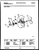 CAM Diagram and Parts List for DW5100PW1  Frigidaire Dishwasher